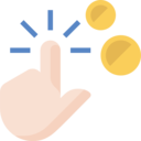 money,payment,business,seo and web,coin,mouse,cursor,dollar symbol,pay per click,click here